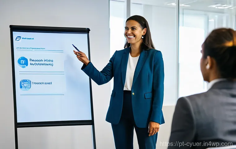 사이버 공격 대응을 위한 리더십의 역할 - **Prompt:** A diverse group of 4-5 confident business leaders, men and women in their 30s-50s, profe...