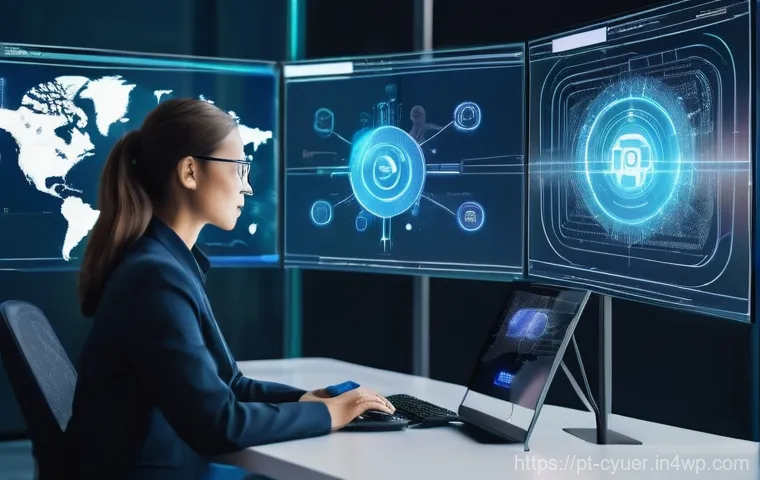 사이버 공격 대응을 위한 포렌식 분석 기법 - **Prompt 2: Meticulous Digital Evidence Collection**
    "A focused digital forensics expert, wearin...