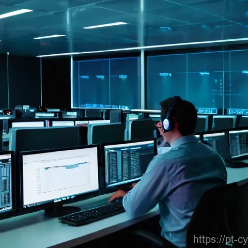 사이버 공격 발생 시 내부 감사 절차 - **Image Prompt 1: The Immediate Cyber Response Team**
A high-tension, dynamic scene set within a...